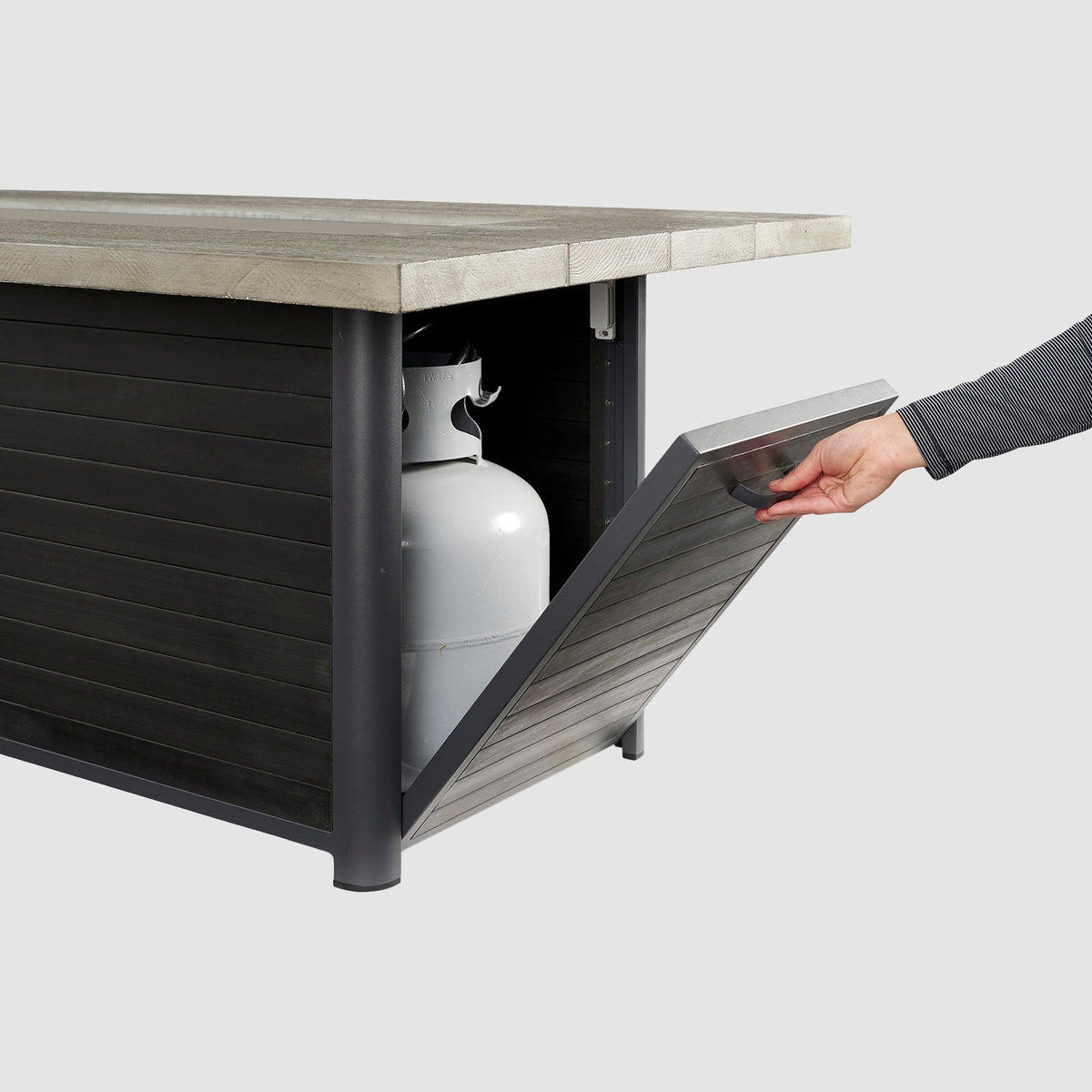 Outdoor GreatRoom Cedar Ridge 61" Linear Gas Fire Pit Table
