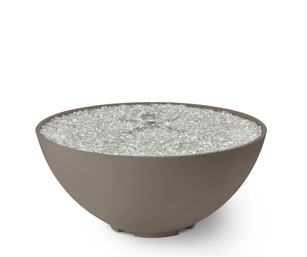 Cove Edge 42" Concrete Gas Fire Pit Bowl by Designing Backyards