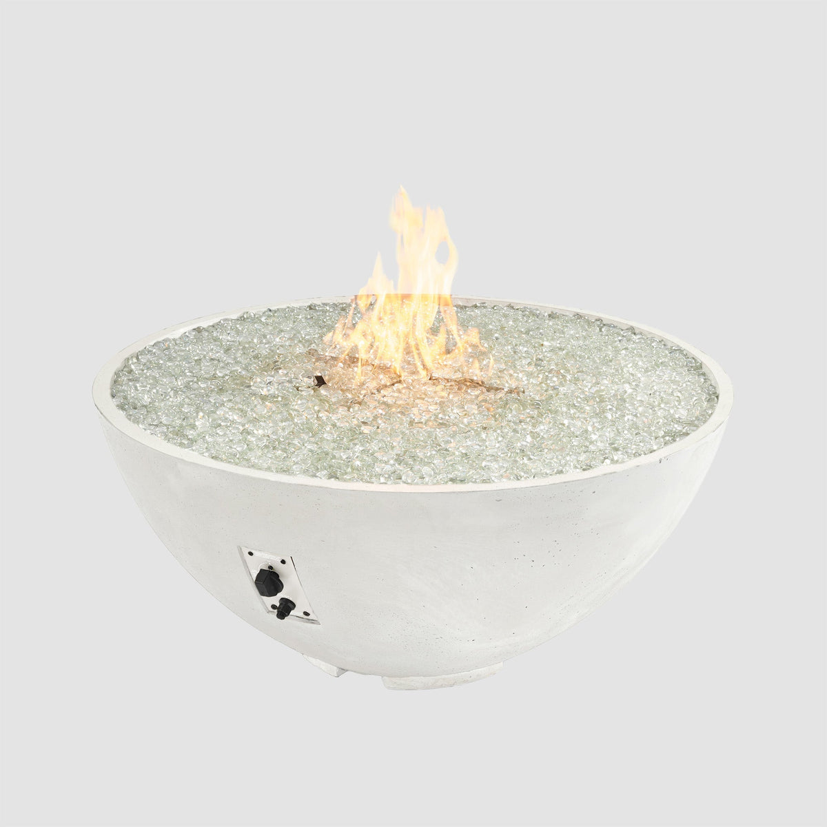 Cove Edge 42" Concrete Gas Fire Pit Bowl by Designing Backyards