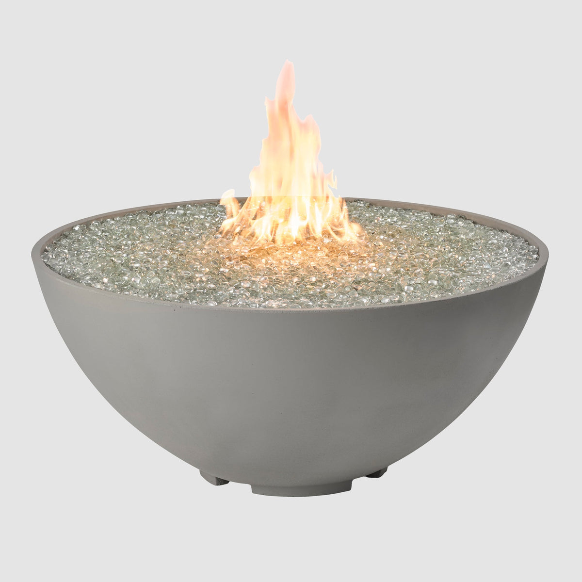 Cove Edge 42" Concrete Gas Fire Pit Bowl by Designing Backyards