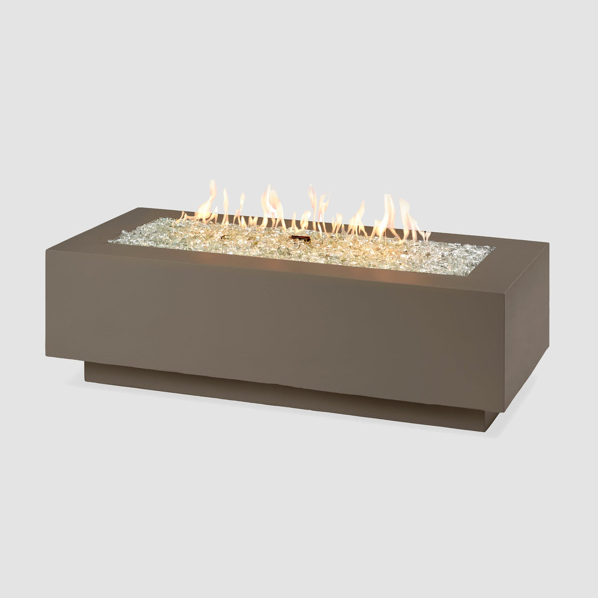 Outdoor GreatRoom Cove 54" & 72" Linear Concrete Gas Fire Pit