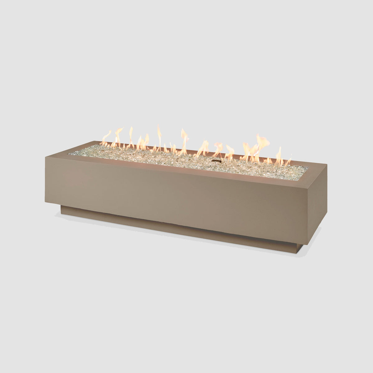 Outdoor GreatRoom Cove 54" & 72" Linear Concrete Gas Fire Pit