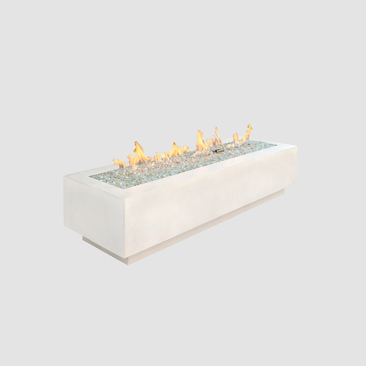 Outdoor GreatRoom Cove 54" & 72" Linear Concrete Gas Fire Pit