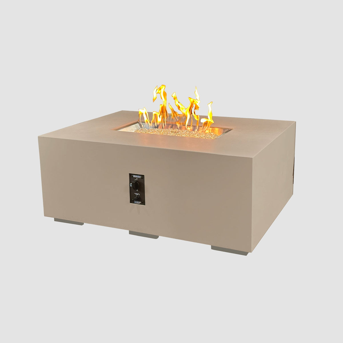 Outdoor GreatRoom Cove Linear Concrete Gas Fire Pit | 48", 84" & 96"