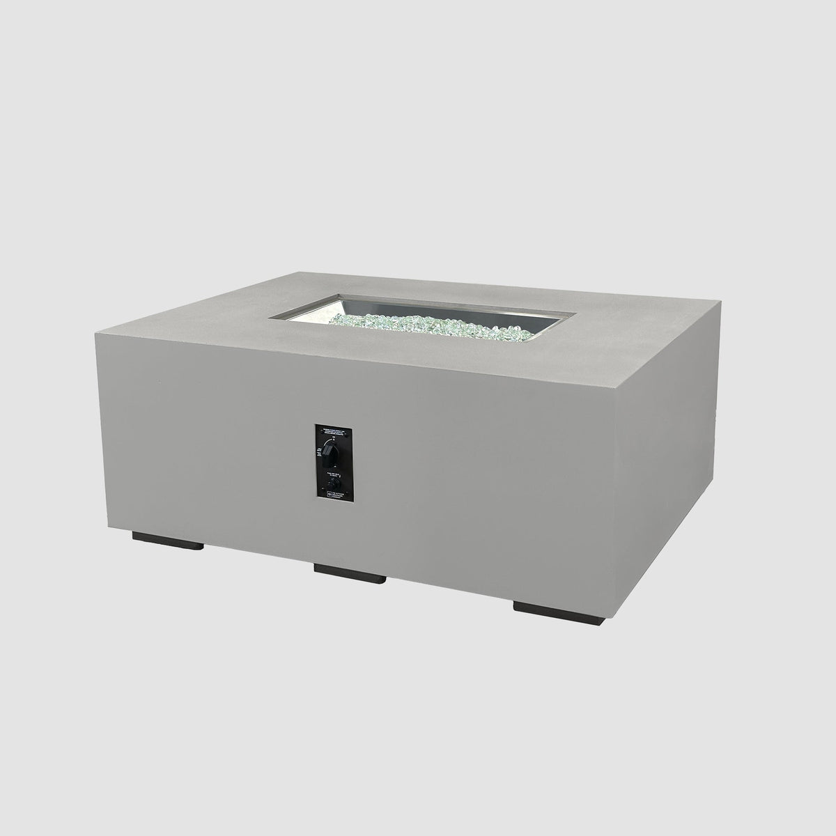 Outdoor GreatRoom Cove Linear Concrete Gas Fire Pit | 48", 84" & 96"