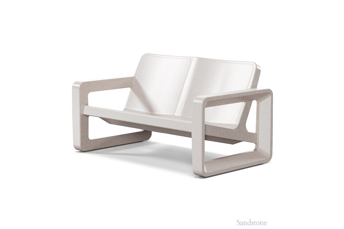 Tupelo Goods Deck Modern Outdoor Loveseat – In-Pool & Patio Seating