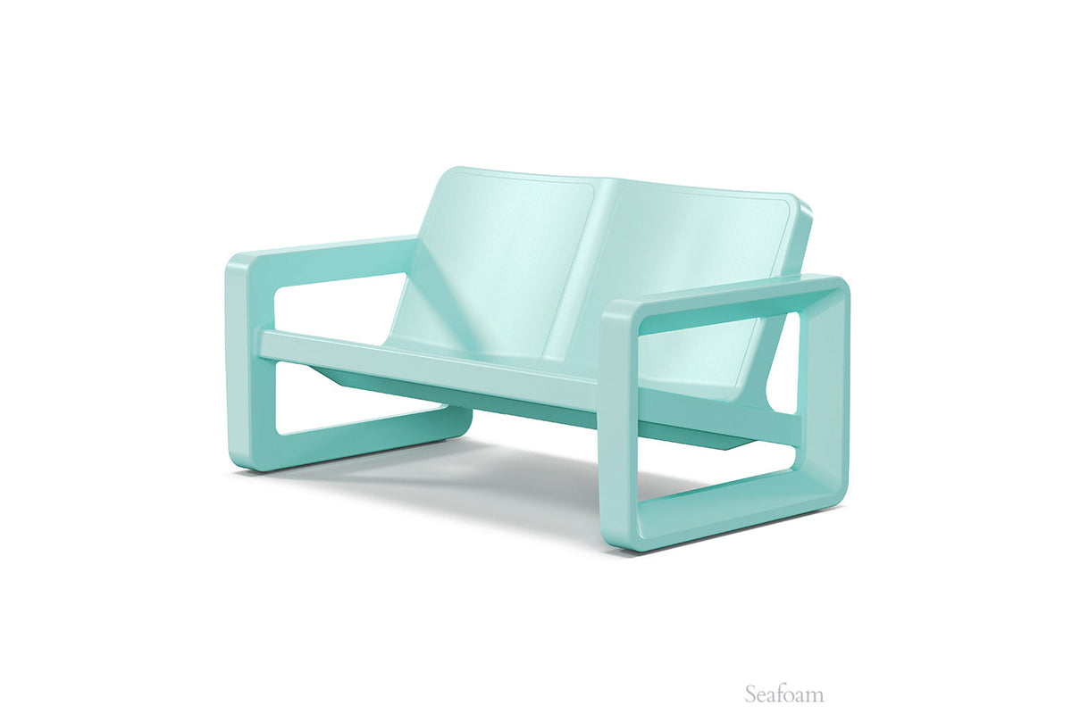 Tupelo Goods Deck Modern Outdoor Loveseat – In-Pool & Patio Seating