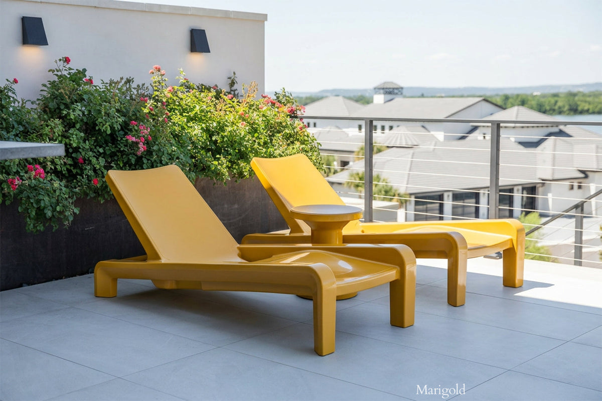 Tupelo Goods Deck Modern Chaise Lounge – In-Pool & Outdoor Lounger