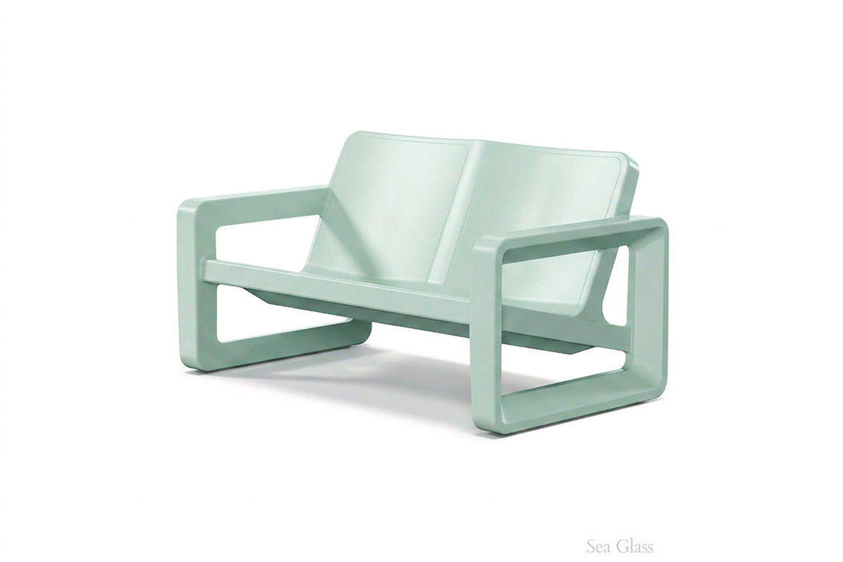 Tupelo Goods Deck Modern Outdoor Loveseat – In-Pool & Patio Seating