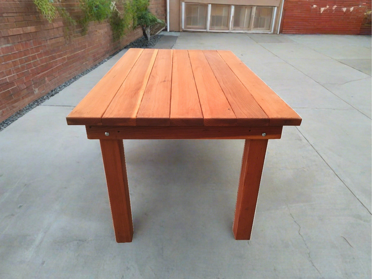 Best Redwood Farmhouse Redwood Dining Table