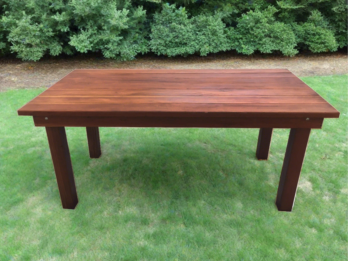 Best Redwood Farmhouse Redwood Dining Table