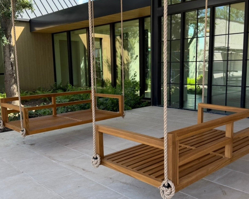 ModHaven Bimini Teak Swing Bed | Standard