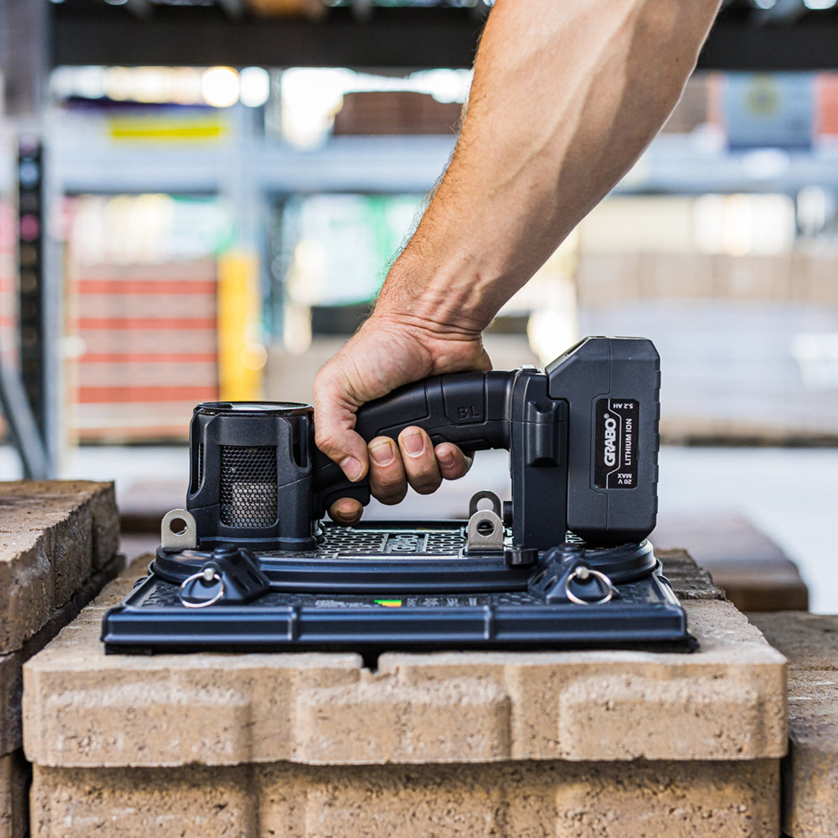GRABO HighFlow Cordless Vacuum Lifter for Porous Pavers | 150 lb Standard Kit