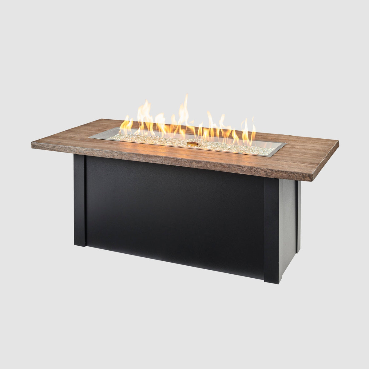 The Outdoor GreatRoom Company Havenwood 62-Inch Linear Gas Fire Pit Table