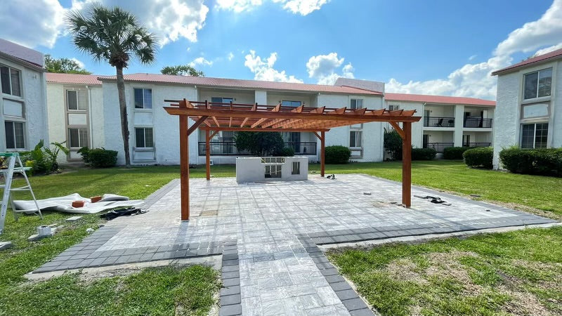 Best Redwood Super Deck Solid Wood Pergola