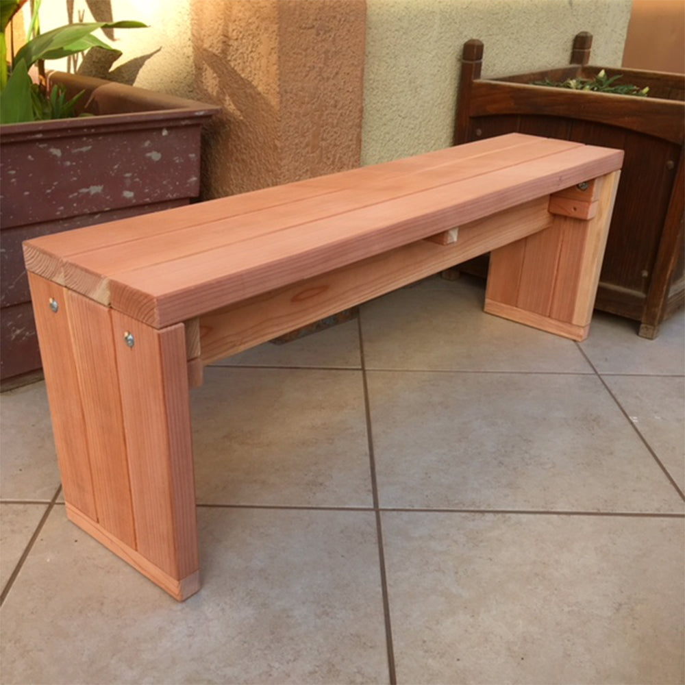 Best Redwood Solid Redwood Bench