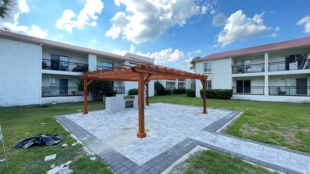 Best Redwood Super Deck Solid Wood Pergola