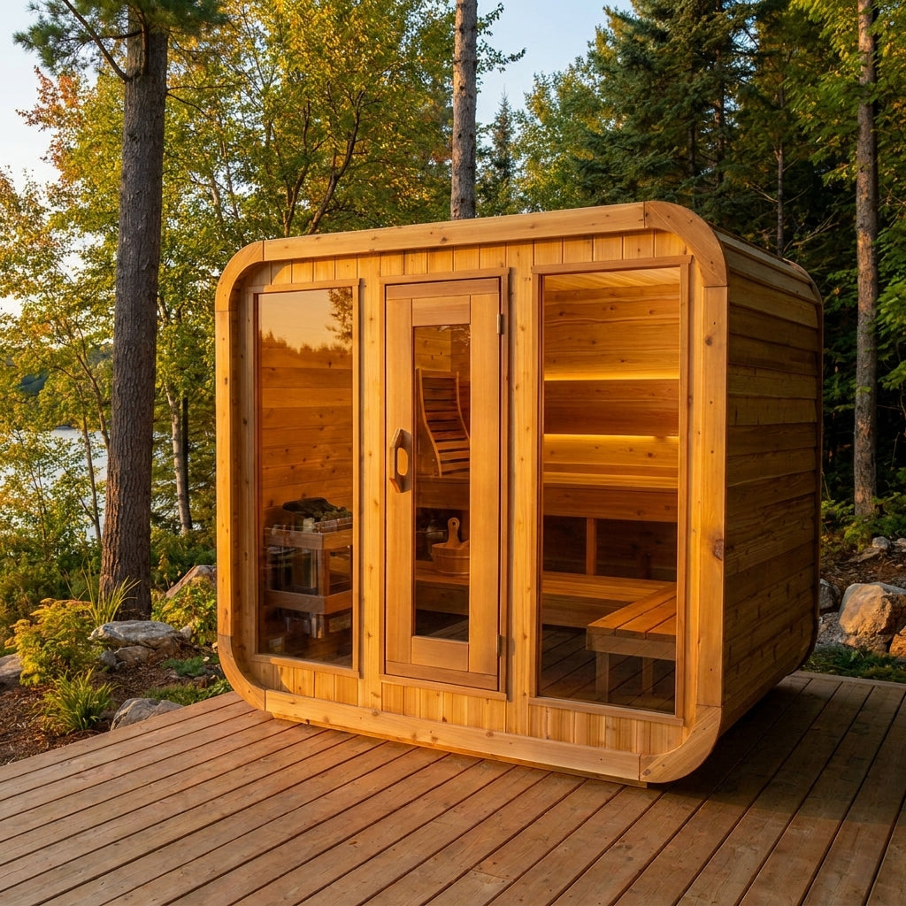 Dundalk LeisureCraft Luna 4-Person Outdoor Sauna