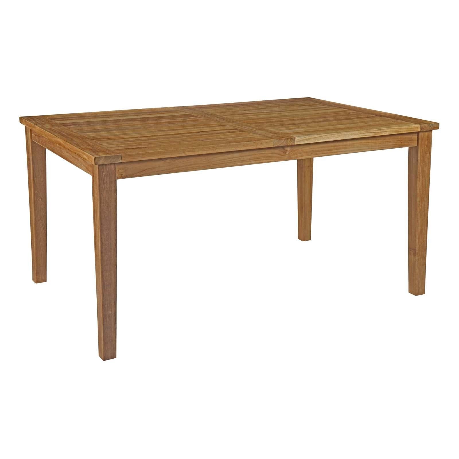 Marina 7-Piece Grade A Teak Outdoor Dining Set – 72-Inch Table with Cushioned Chairs