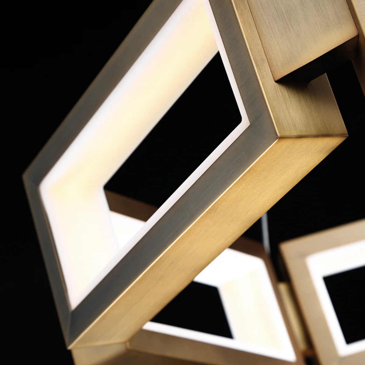 Modern Forms Mies LED Chandelier – Aged Brass