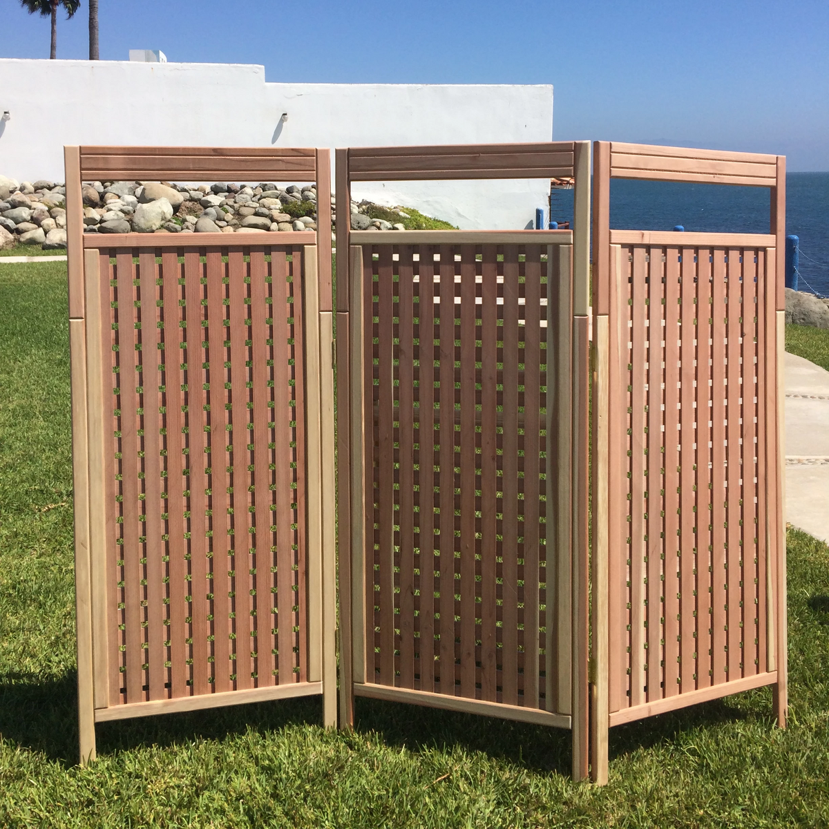 Best Redwood 3-Panel Privacy Screen