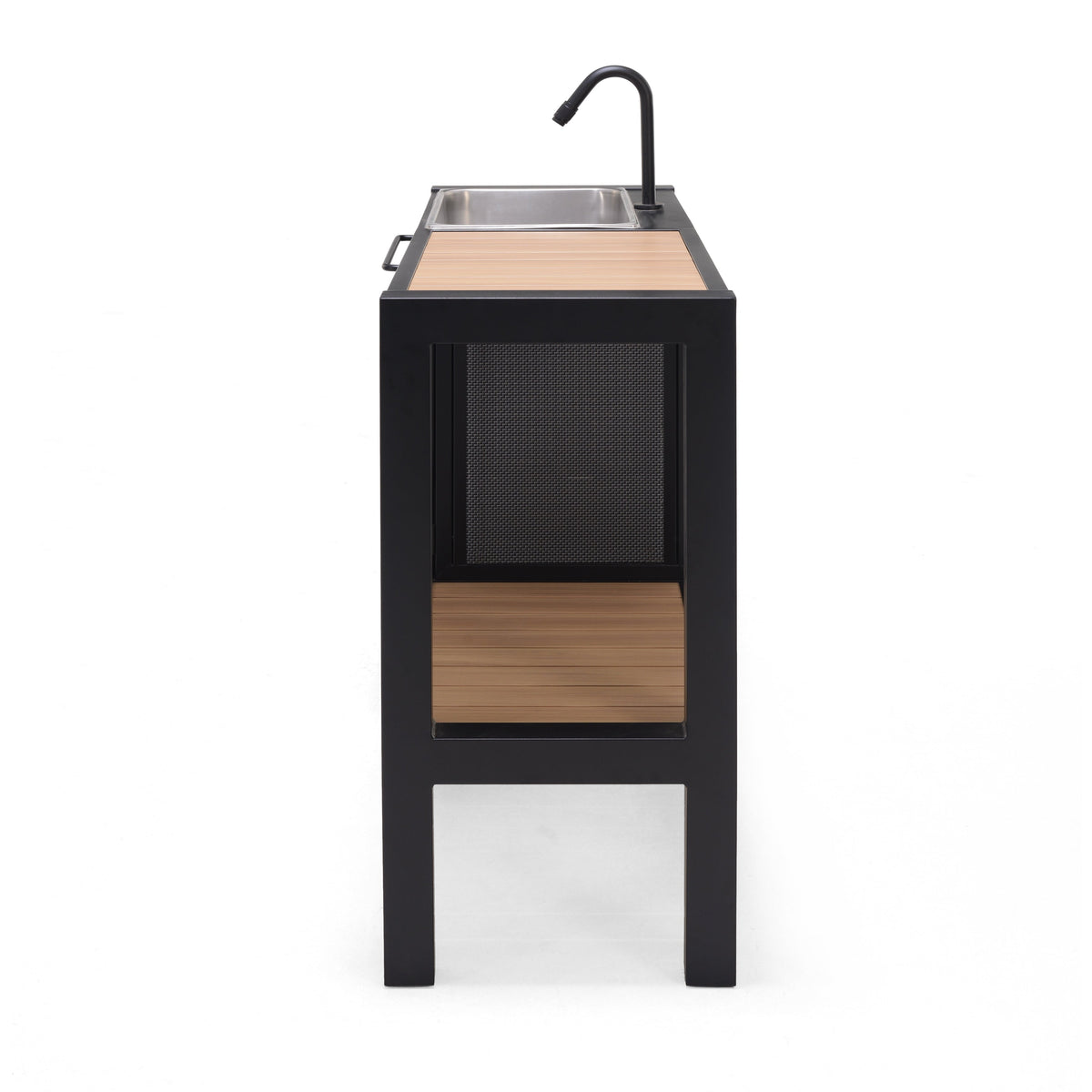 LifestyleGarden Panama Dark Outdoor Kitchen with Sink & Storage