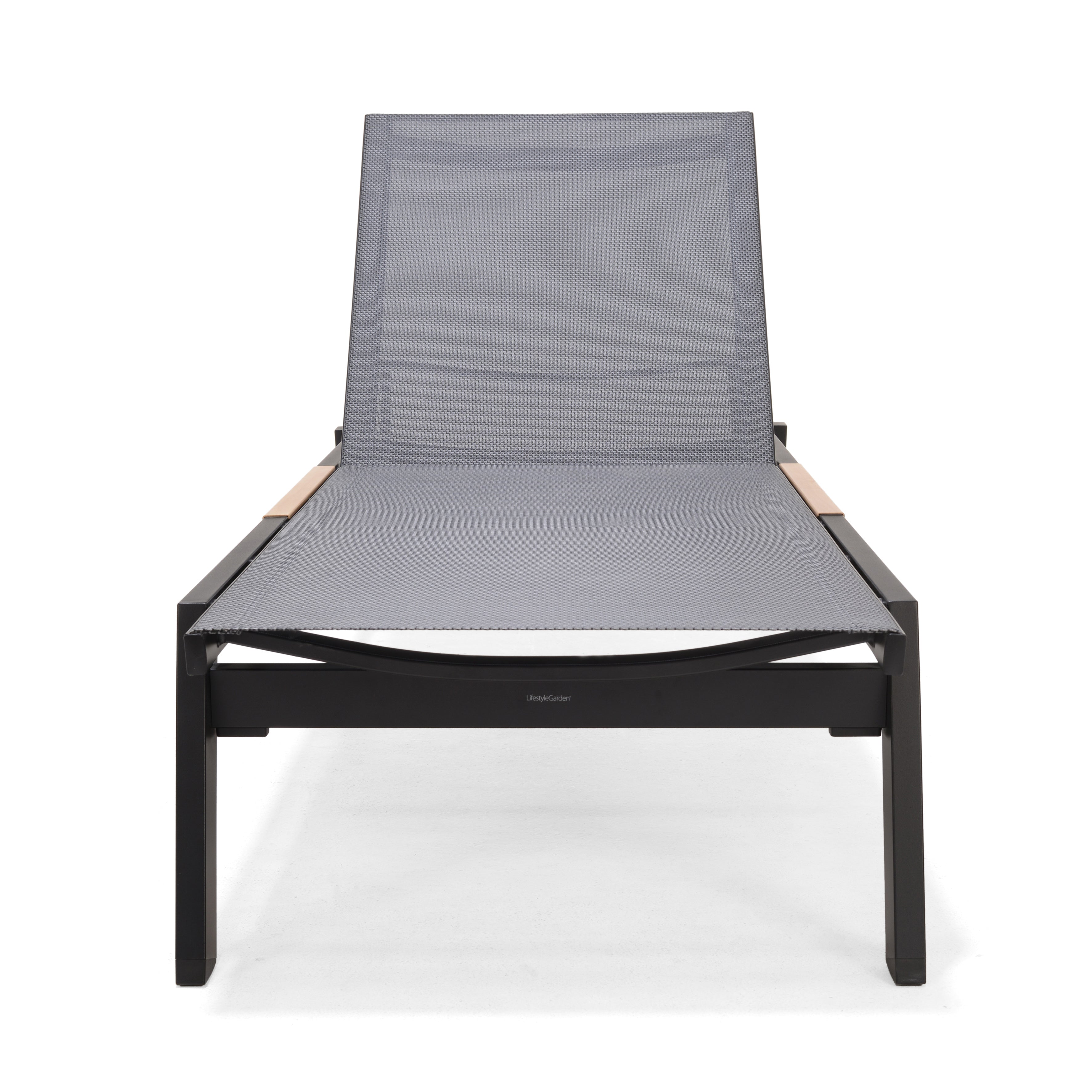 LifestyleGarden® Panama Dark Wheel Loungers & Side Table – 3 Piece Set