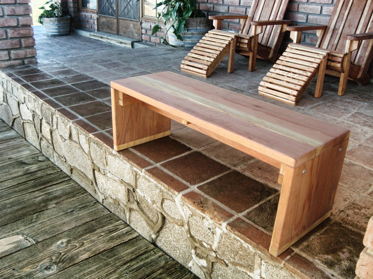 Best Redwood Mendocino Solid Wood Outdoor Bench