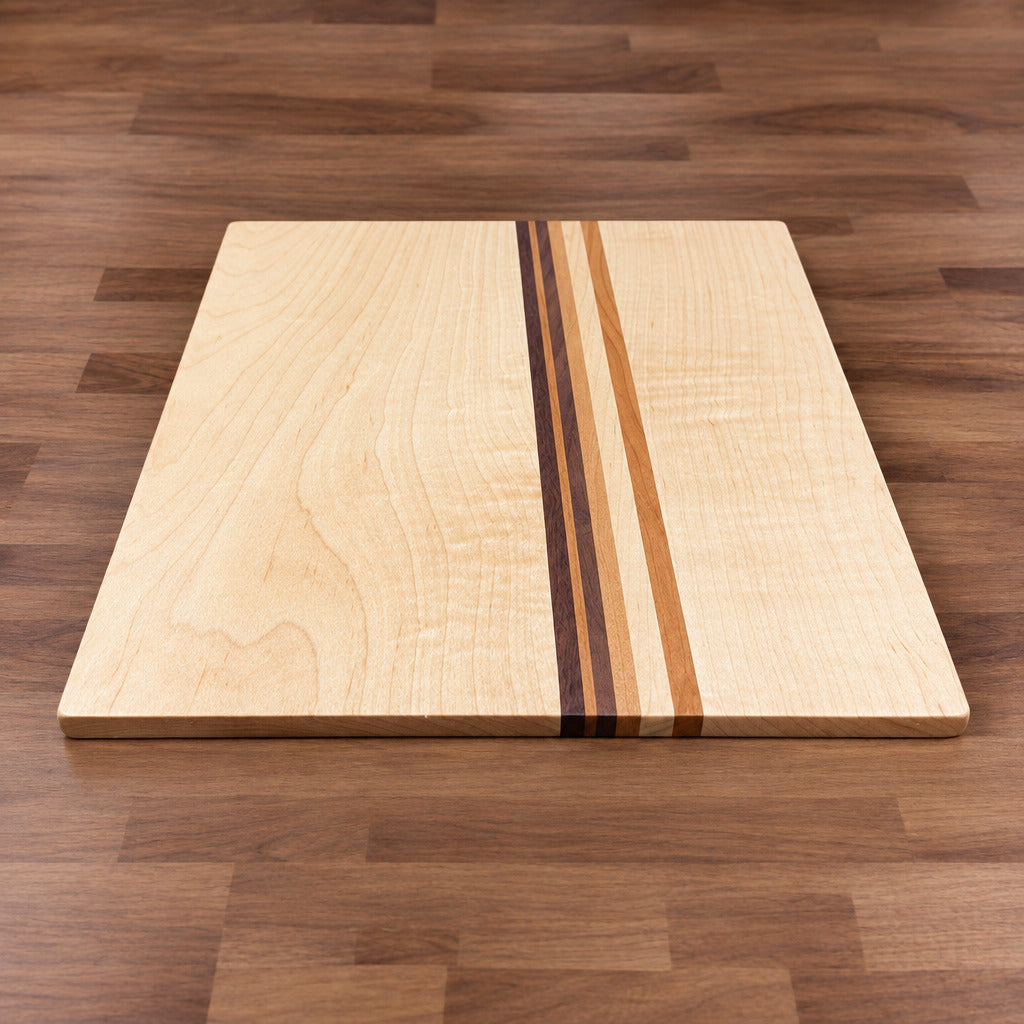 Best Redwood Maple & Walnut Cutting Board with Optional Juice Groove