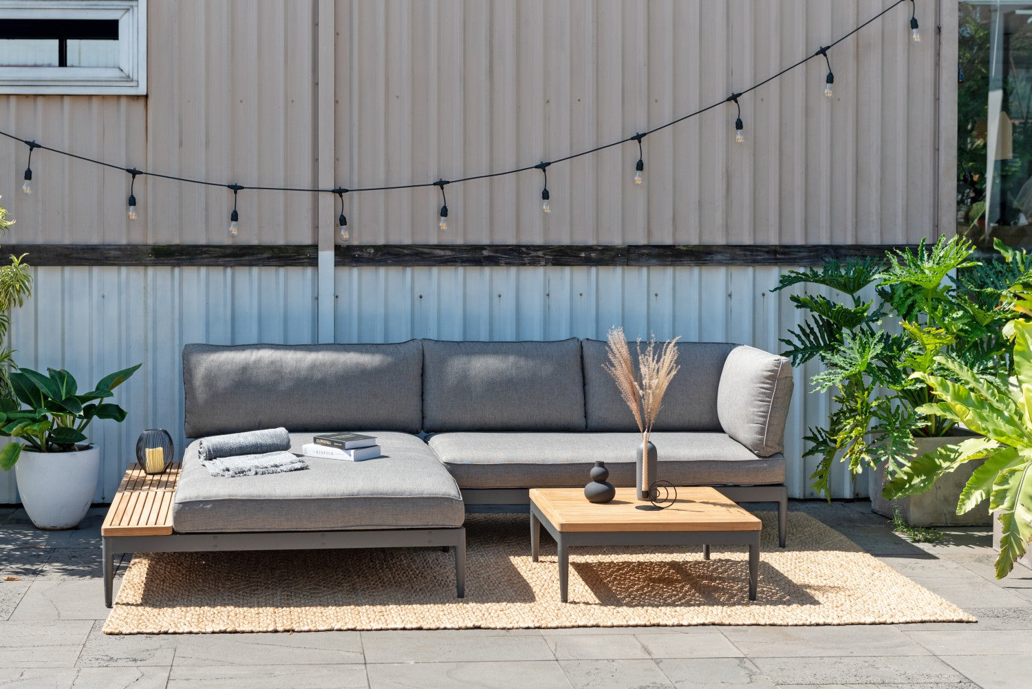 LifestyleGarden® Topaz XL Daybed, Sofa & Coffee Table – 3 Piece Outdoor Lounge Set