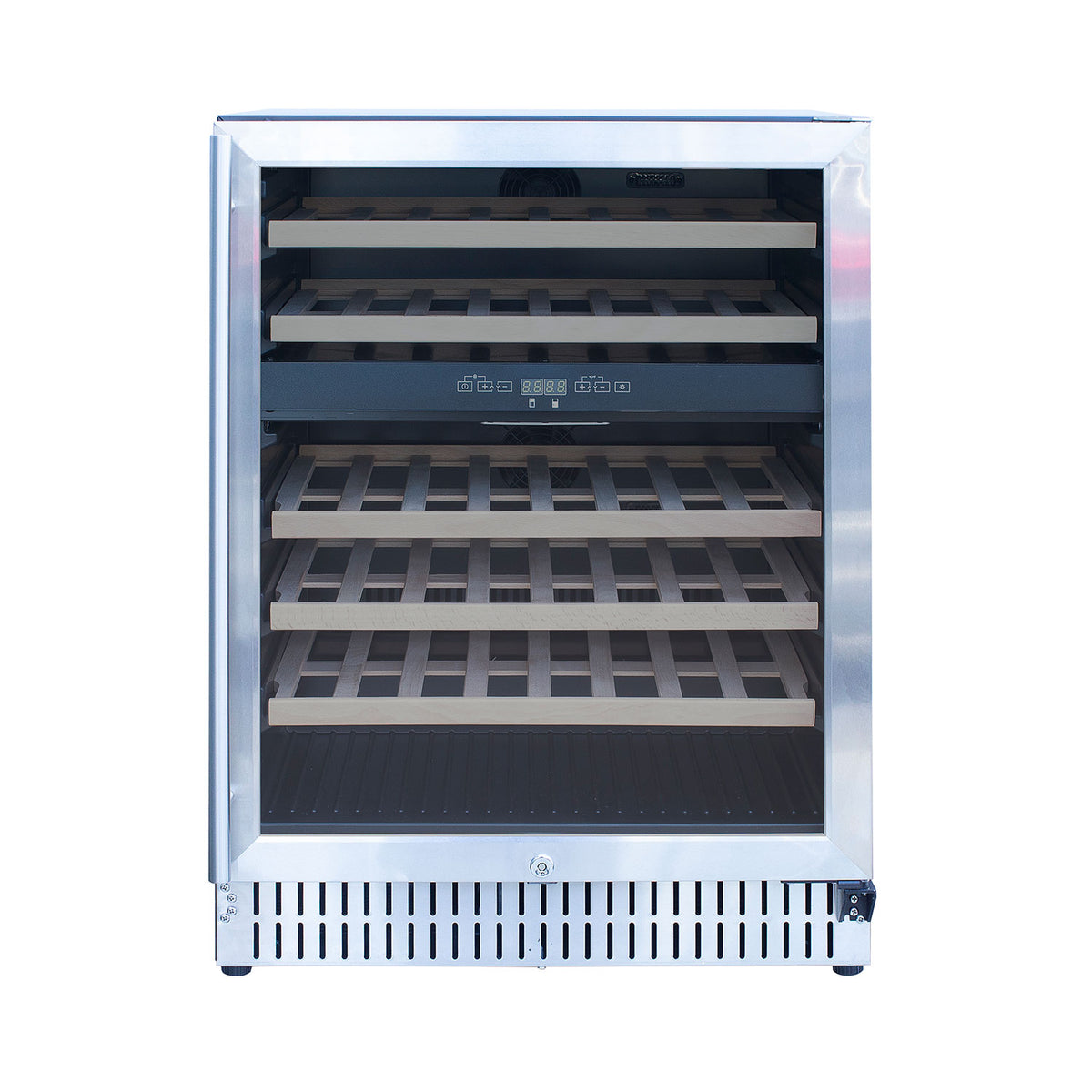 TrueFlame 24" Outdoor-Rated Dual-Zone Wine Cooler | 46 Bottles