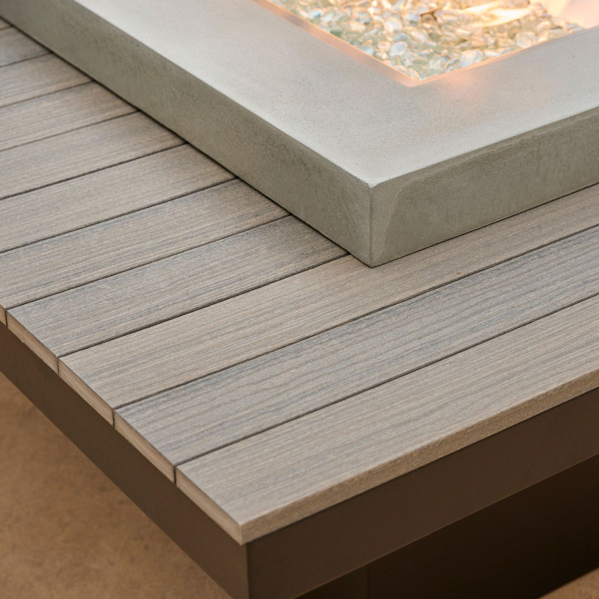 Outdoor GreatRoom Uptown Linear Gas Fire Pit Table