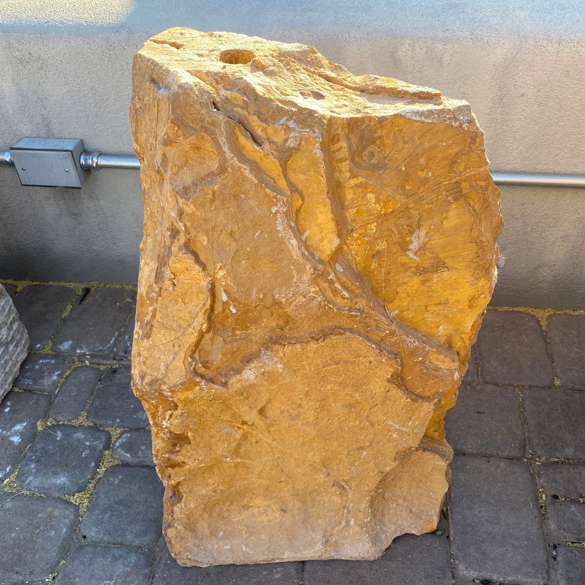 Rare Earth Gallery Brown Travertine Cut-Corner Fountain