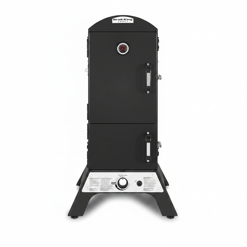 923617 Vertical Natural Gas Cabinet Smoker, Black