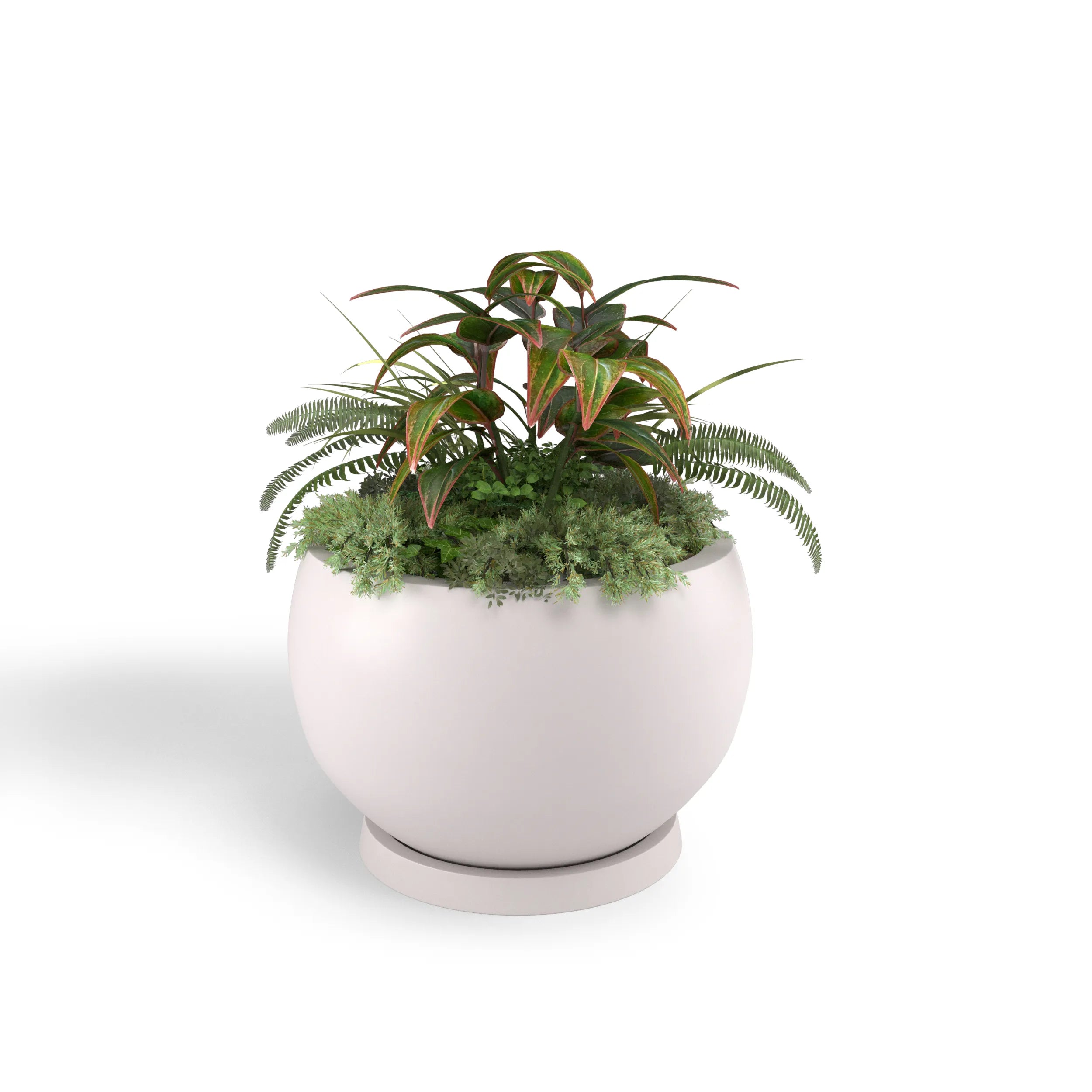 ModaConcrete Corsica Lightweight Fiberglass Planter