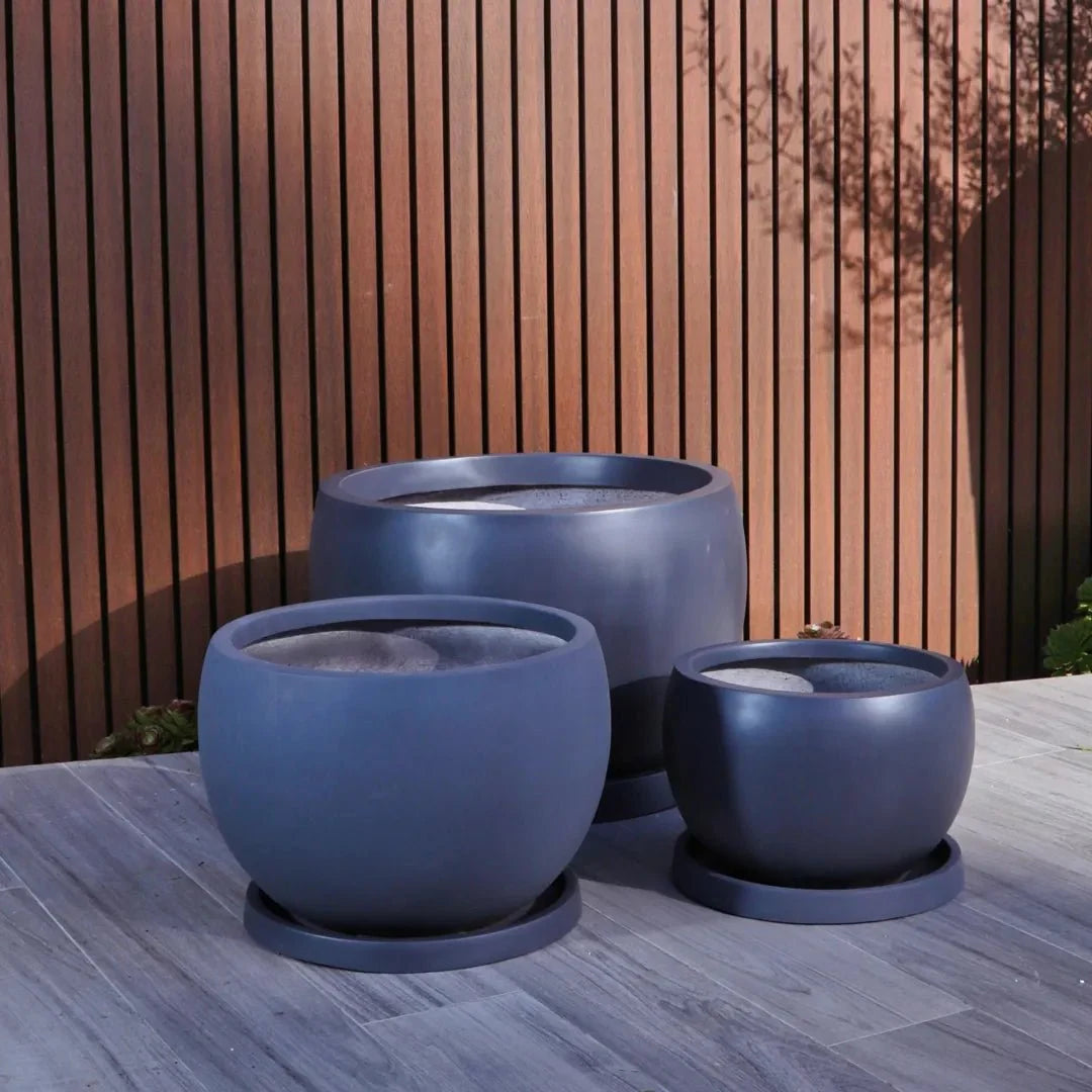 ModaConcrete Corsica Lightweight Fiberglass Planter