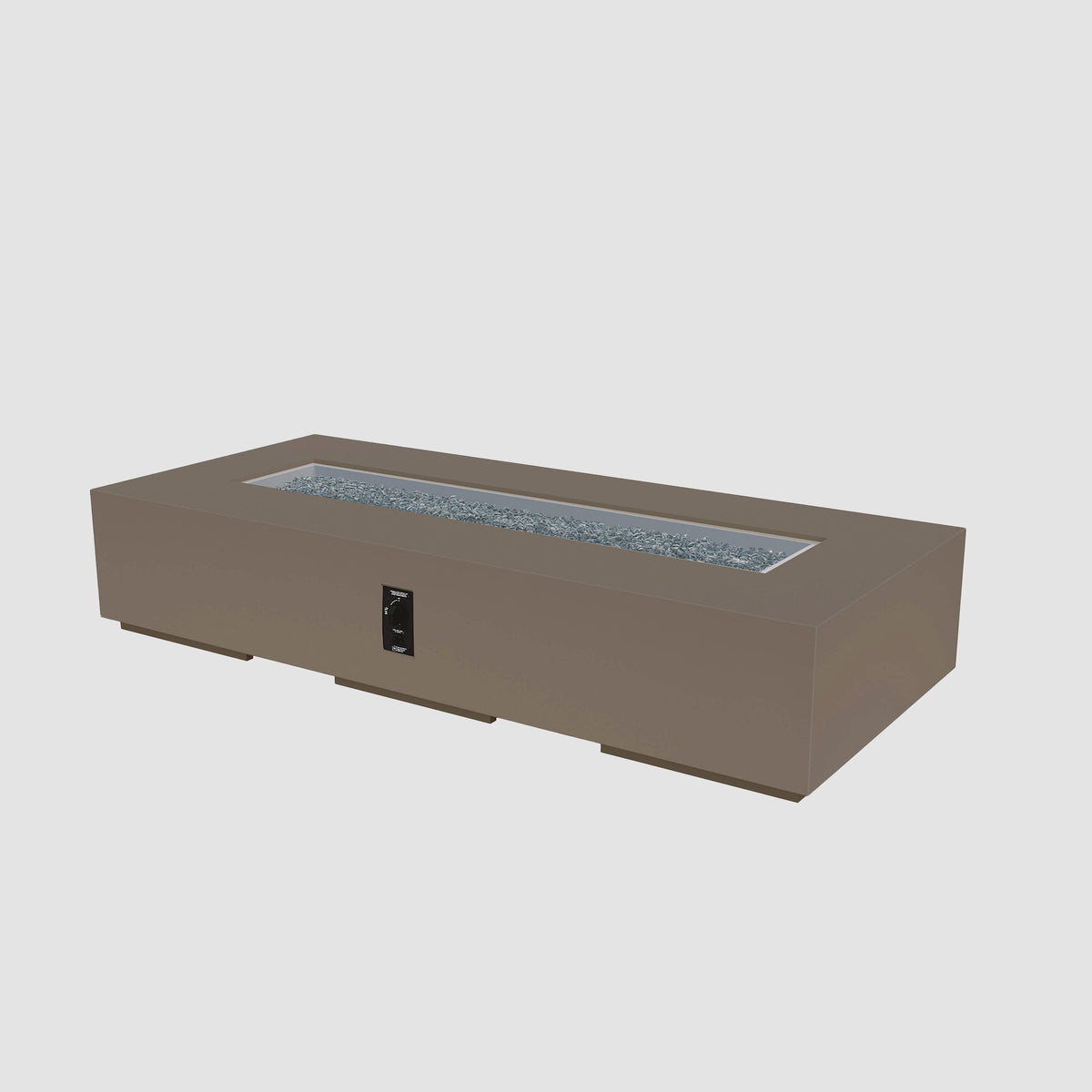 Outdoor GreatRoom Cove Linear Concrete Gas Fire Pit | 48", 84" & 96"