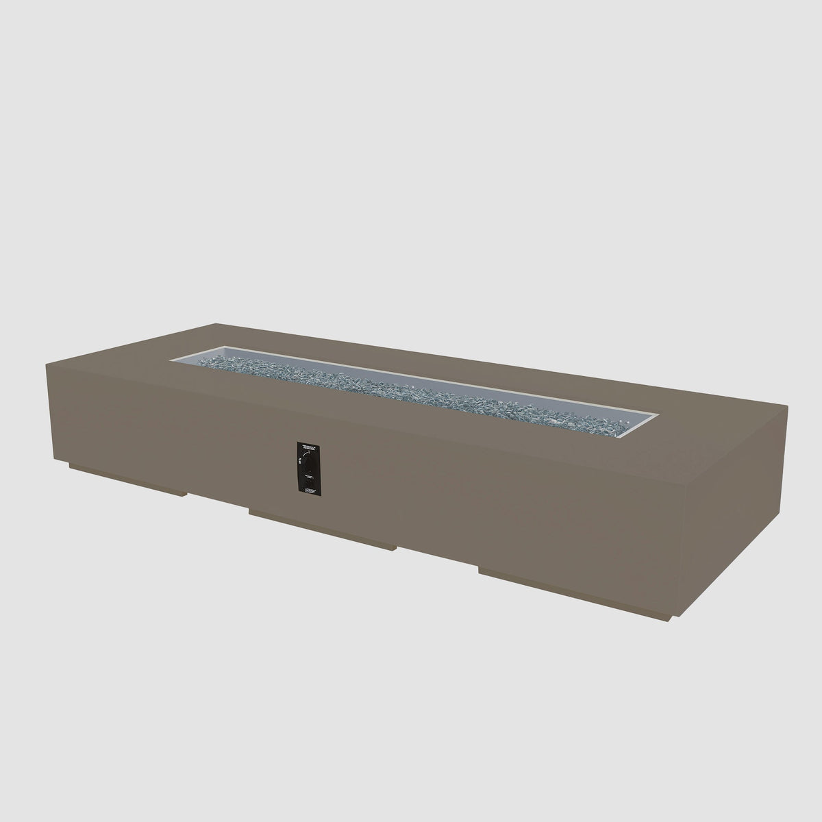 Outdoor GreatRoom Cove Linear Concrete Gas Fire Pit | 48", 84" & 96"