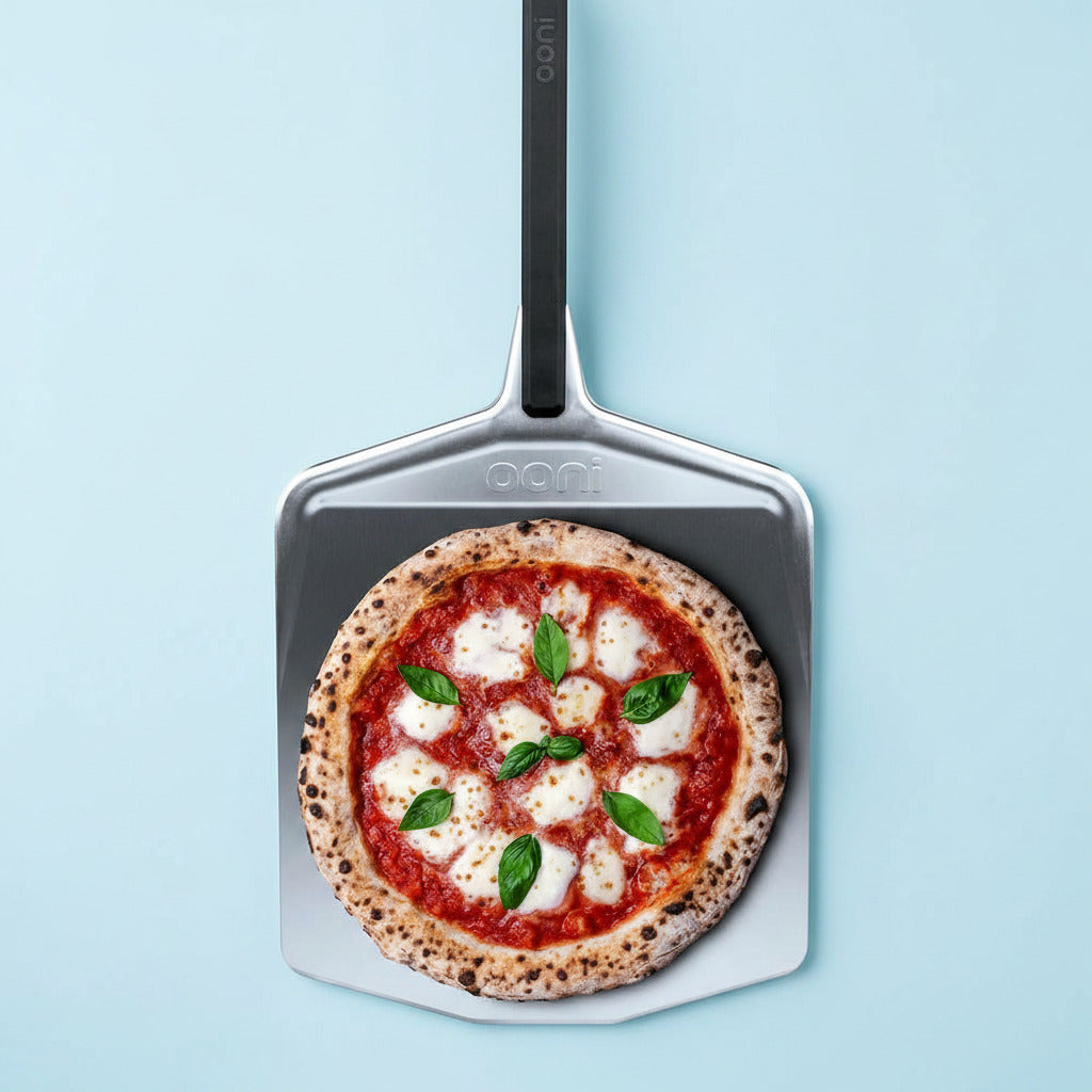 Ooni 14” Metal Pizza Peel – Metal Pizza Peel 14 Inch, Pizza Spatula Paddle, Lightweight Pizza Turning Peel with Long Handle, Pizza Oven Accessories, Pizza Tools, Rectangle Pizza Turner