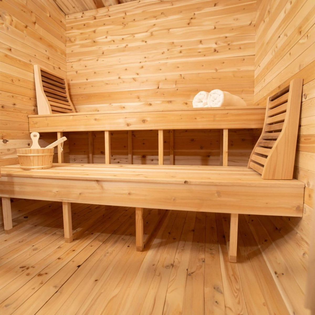 Dundalk LeisureCraft Canadian Timber Luna 4-Person Outdoor Sauna | CTC22LU