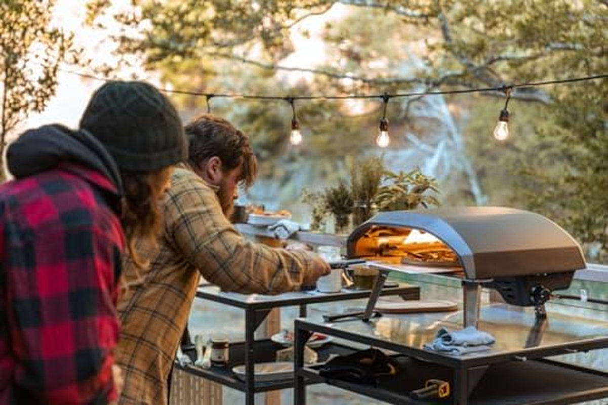 Koda 16 Propane Gas Pizza Oven - Ultimate Pizza Oven Bundle - Includes 14" Perforated Pizza Peel, Turning Peel and Koda 16 Cover