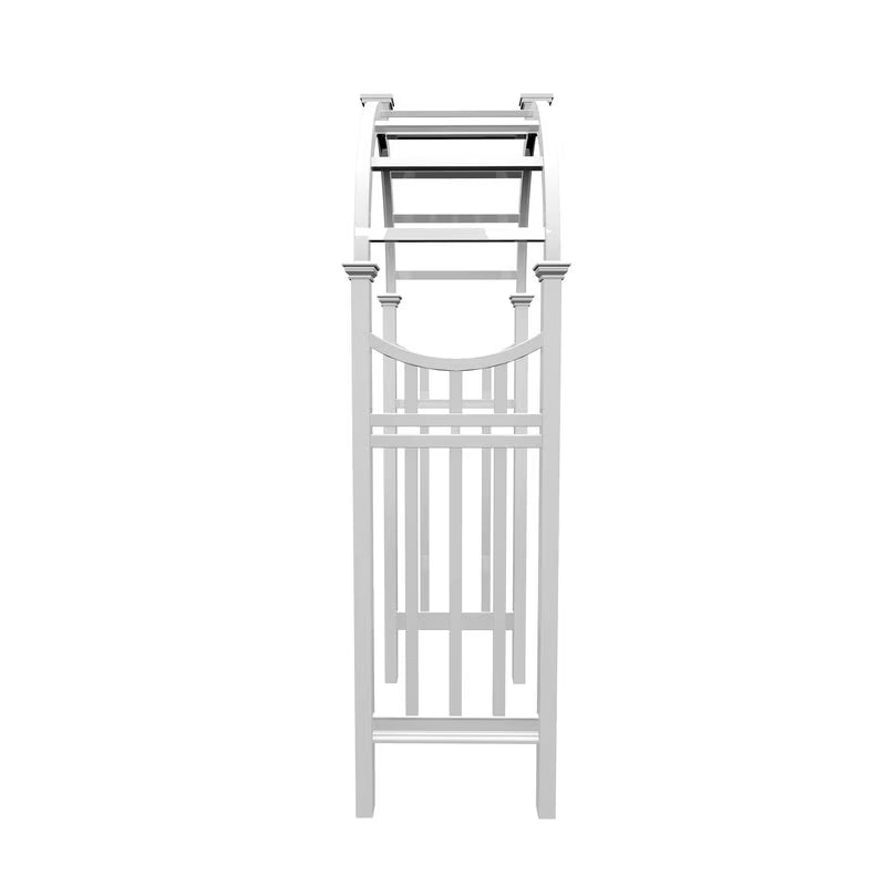 49" L X 24" W X 91.6" H Vienna Classic Vinyl Arbor, White, VA68144