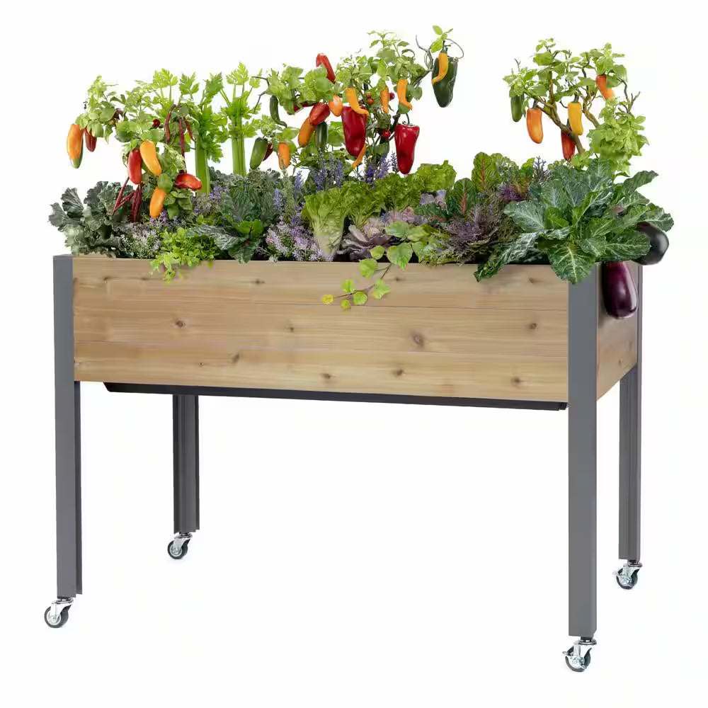 21 In. X 47 In. X 32 In. H Self-Watering Cedar Planter