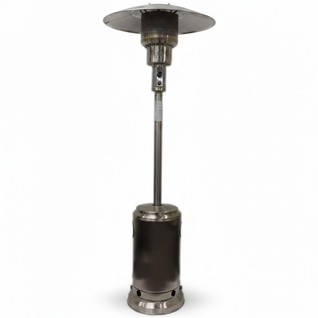 AZ Patio Heaters Commercial Patio Heater in Stainless Steel with 33" Shield