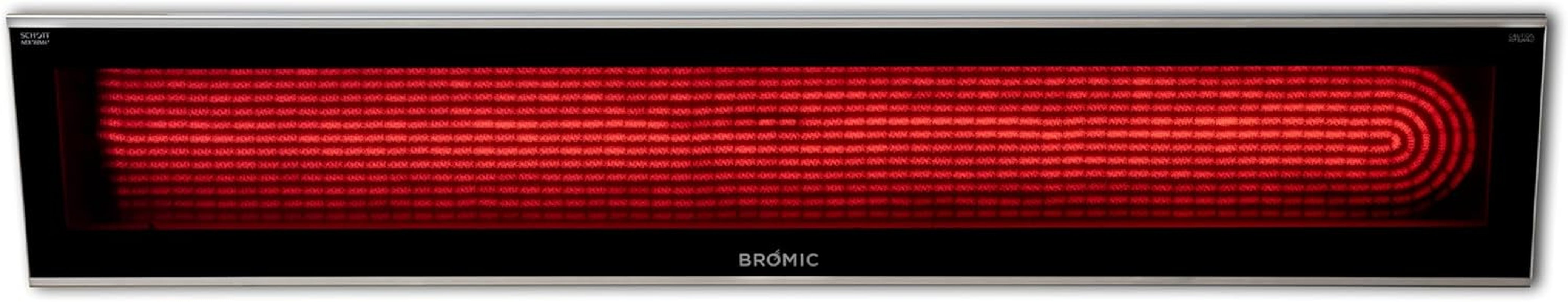 Bromic Platinum Smart Heat 3400W Electric Patio Heater - Radiant Infrared, 208V, Black Finish - BH0320021