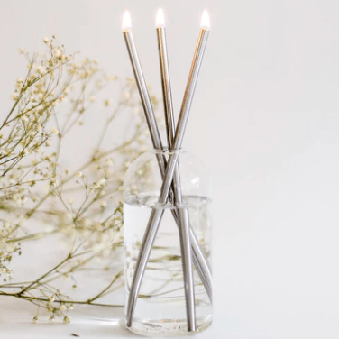 Everlasting Candles – Reusable Steel Oil Candles, Set of 3