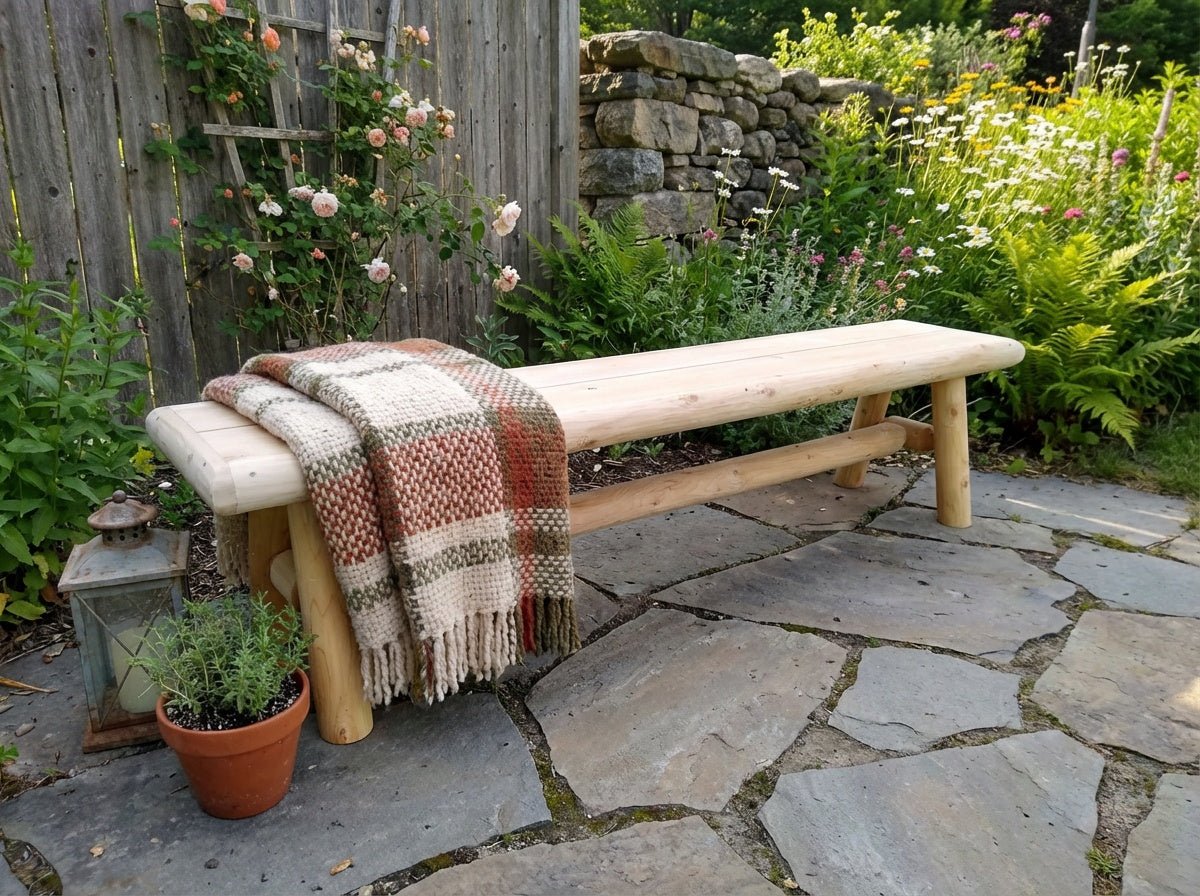 Cedar Creek White Cedar Outdoor Bench