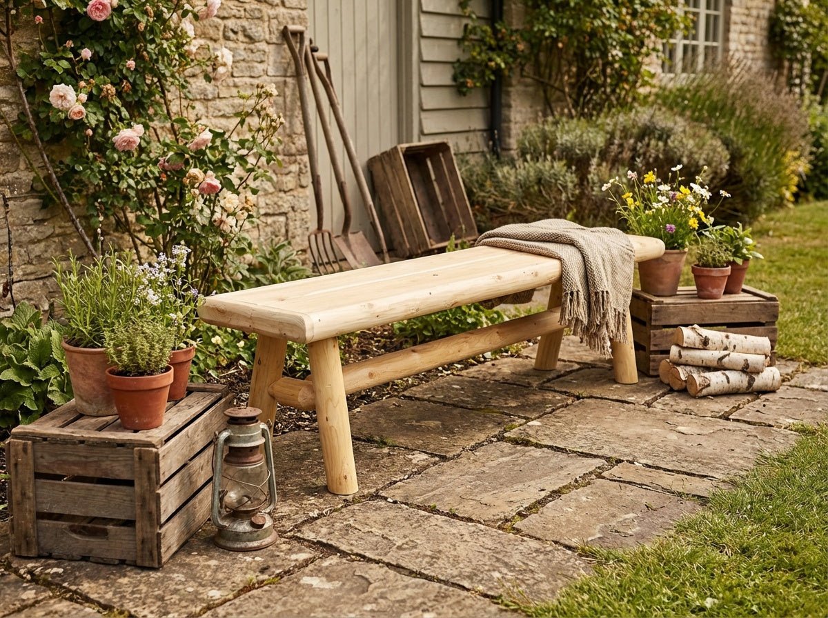 Cedar Creek White Cedar Outdoor Bench