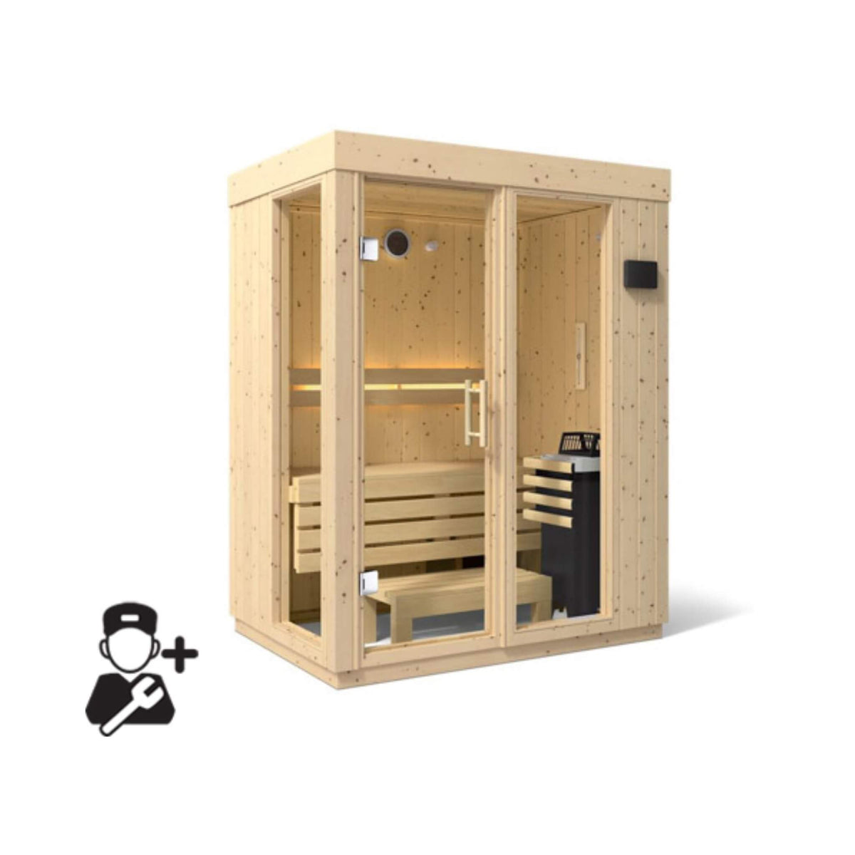 KOHLER C1 Scandinavian Spruce Indoor Sauna