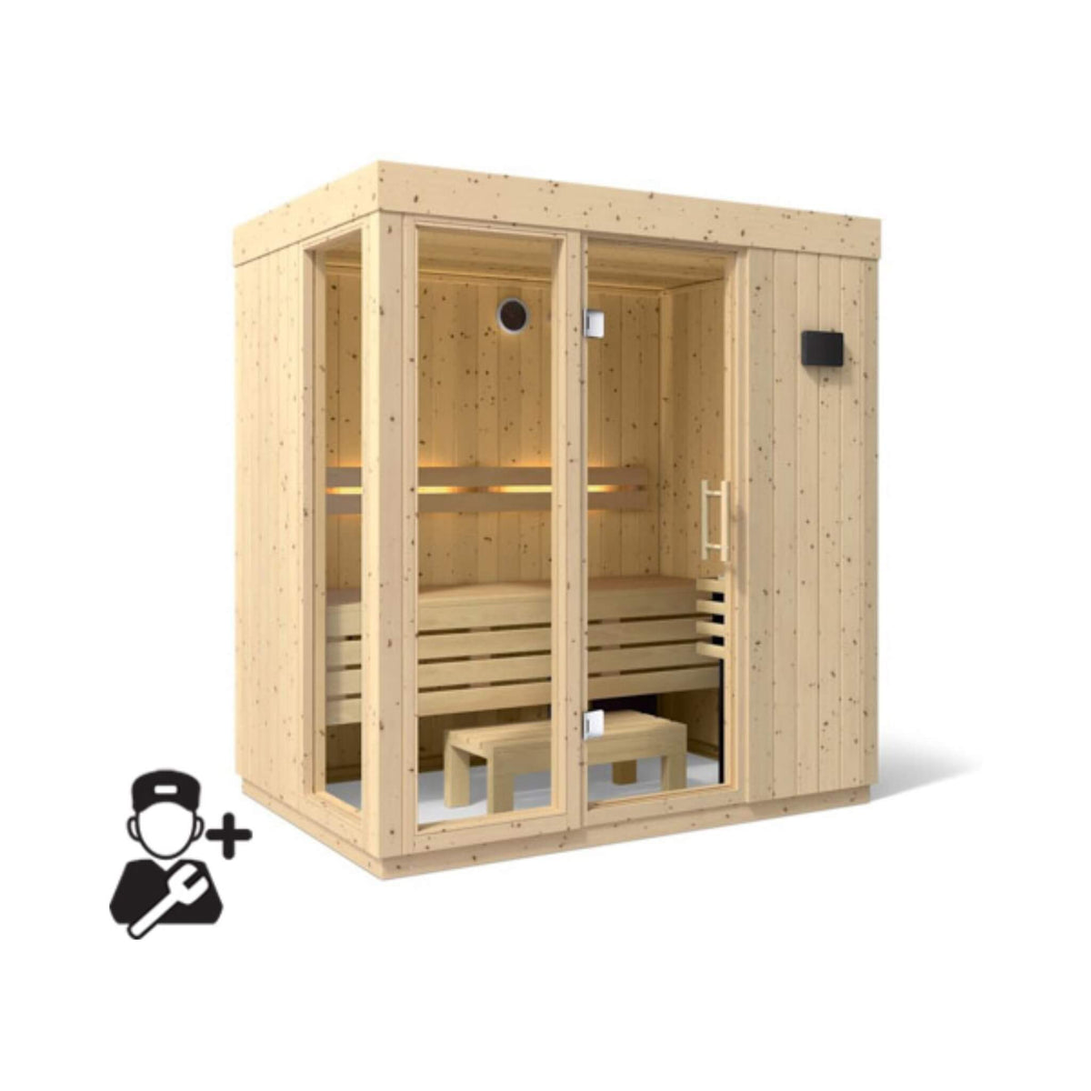 KOHLER C1 Scandinavian Spruce Indoor Sauna